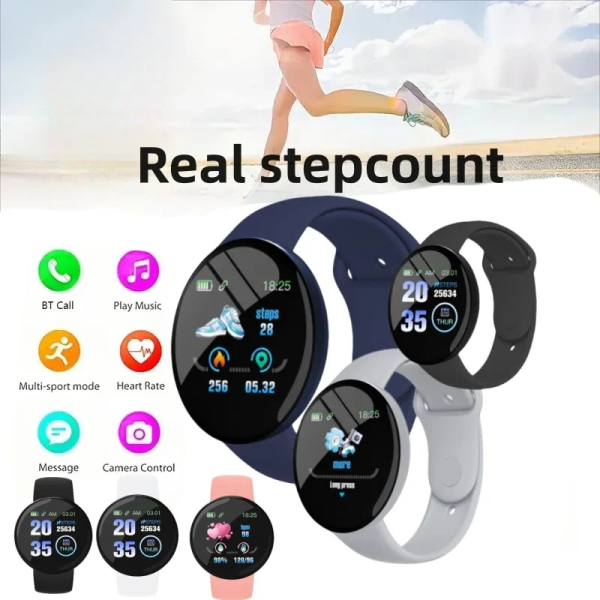 Xiaomi D18 Smartwatch Circular Color Screen Multiple Sports Modes Call Information Reminder Photo Taking Music Smart Bracelet 3