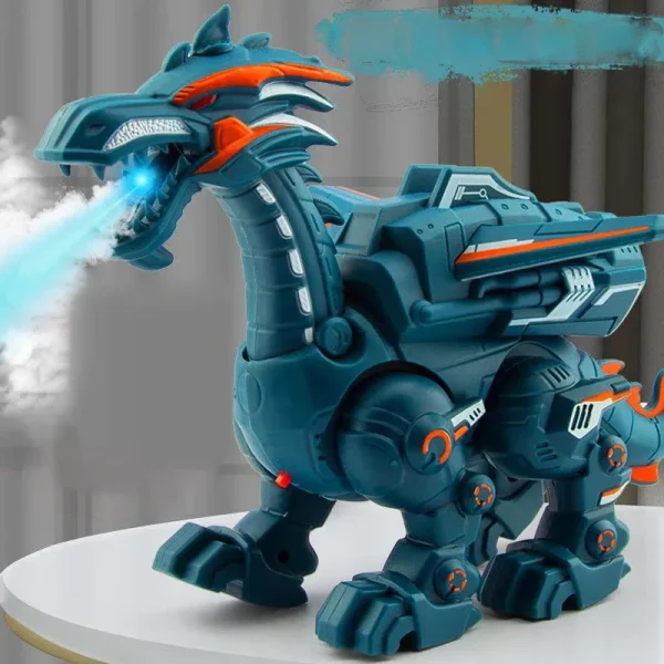 Simulation Fire Mechanical Dinoasur Water Spray Cool Light Electric Children Entertainment Puzzle Model Game Toys for Boys Gifts 3