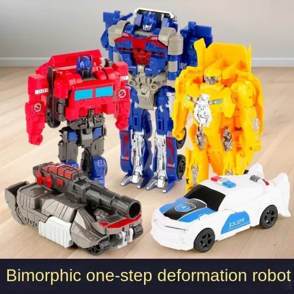 Transformation Car Anime Robot Model One Step Deformation Robot Toy Kid Puzzle Toy Deformation Car Action Figure Model 5