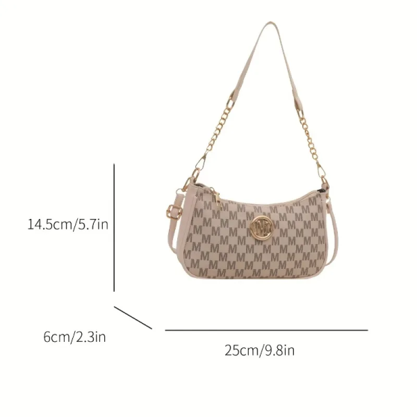 Vintage Style Handbag Crossbody Bag, Adjustable Strap Women Messenger Shoulder Bag, Sophisticated Accessory Tote Bag Purse 3