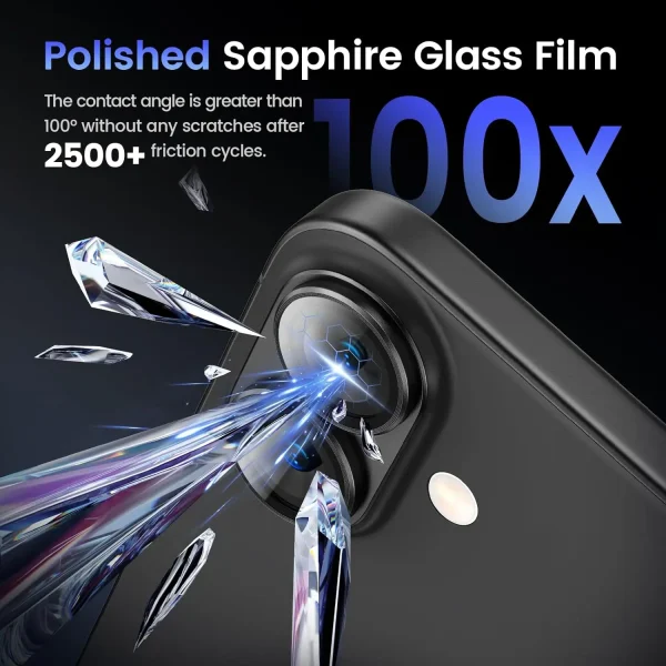 Metal Tempered Glass Cover Camera Screen Protector Case For iPhone 16 E Pro Max 15 Plus 14 13 Mini Protection Phone Accessories 4