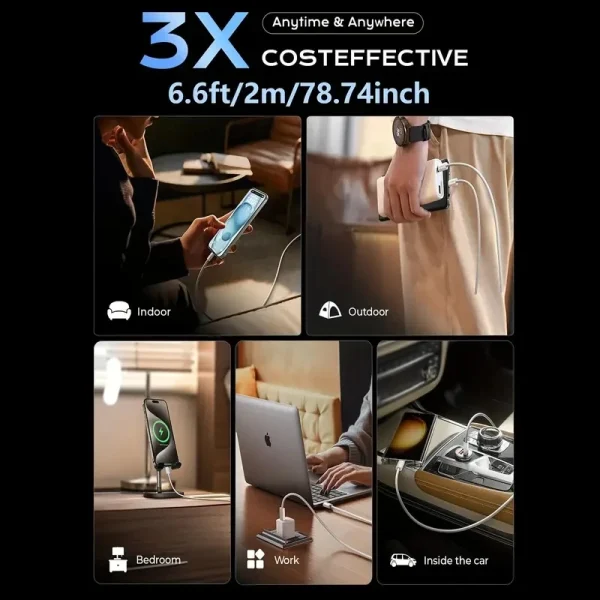 Original PD 60W USB C Fast Charger Cable For Apple iPhone 15 Pro Max 15 Pro 15 Puls USB-C Weaving Charging Data Line Accessories 6