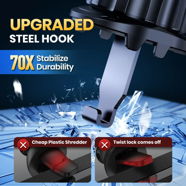 TOPK Magnetic Car Phone Mount in Car Phone Holder Air Vent Magnetic, 6 N52 Magnets Universal Mobile Phone Holders for iPhone 15 6