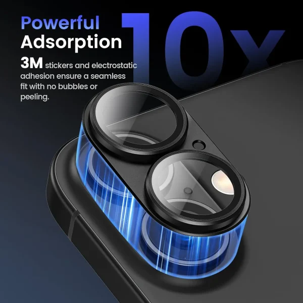 Metal Tempered Glass Cover Camera Screen Protector Case For iPhone 16 E Pro Max 15 Plus 14 13 Mini Protection Phone Accessories 5