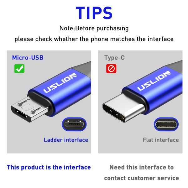 USLION 3A Micro USB Cable Fast Charging for Samsung Xiaomi Huawei Realme OPPO Android Mobile Phone USB Data Wire Cord 0.5/1/2/3M 6