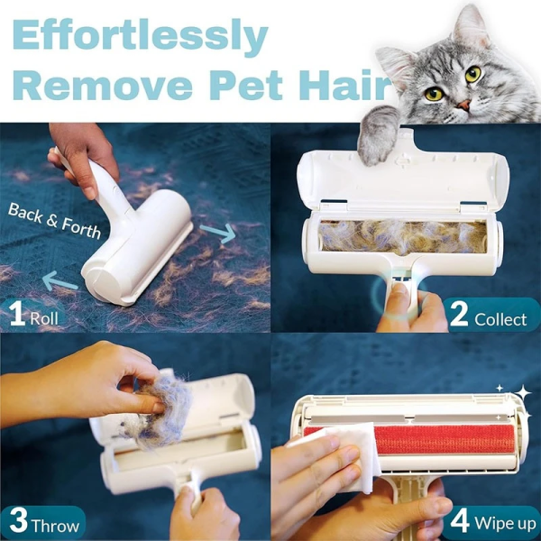 FurGone™ Premium Pet Hair Remover Roller – Reusable Self-Cleaning Lint Remover for Sofas, Carpets & Car Seats 3
